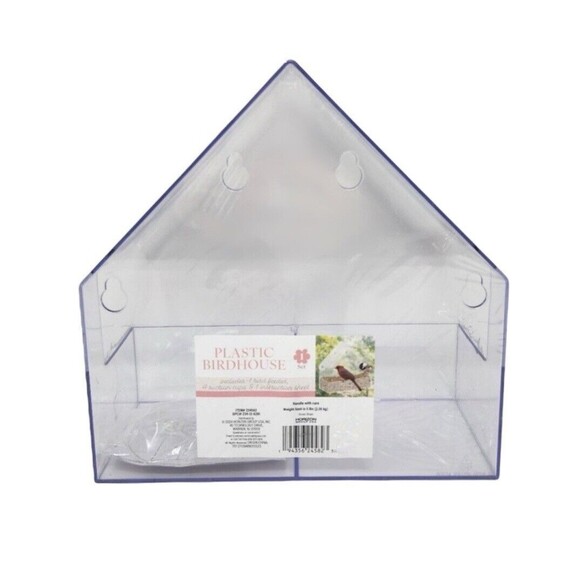 Bird Feeder Clear Plastic Window Mount Target Bullseye Playground 2024 - New - Picture 2 of 5